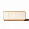 Mobiletto moderno in legno con ante bianche 120 x 40 x 50cm