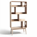 Scaffale in legno di frassino naturale con dimensioni 180 x 80 x 40cm